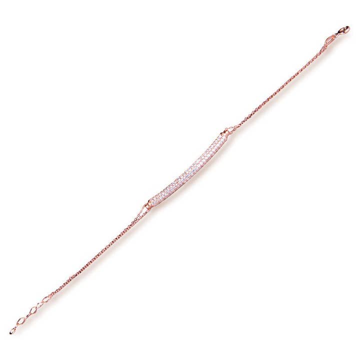 Bracelet à chaîne tubulaire en argent pour la vente par Amorium