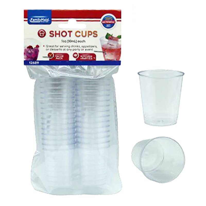 Deluxe Import Trading - Vente Verre à shooter - Gobelets Clear Shot 1 oz 30 pcs0