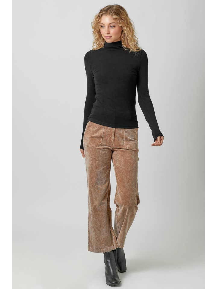Mystree - Wholesale Knit Top - Women's - 60813 Knit Mock Neck Top