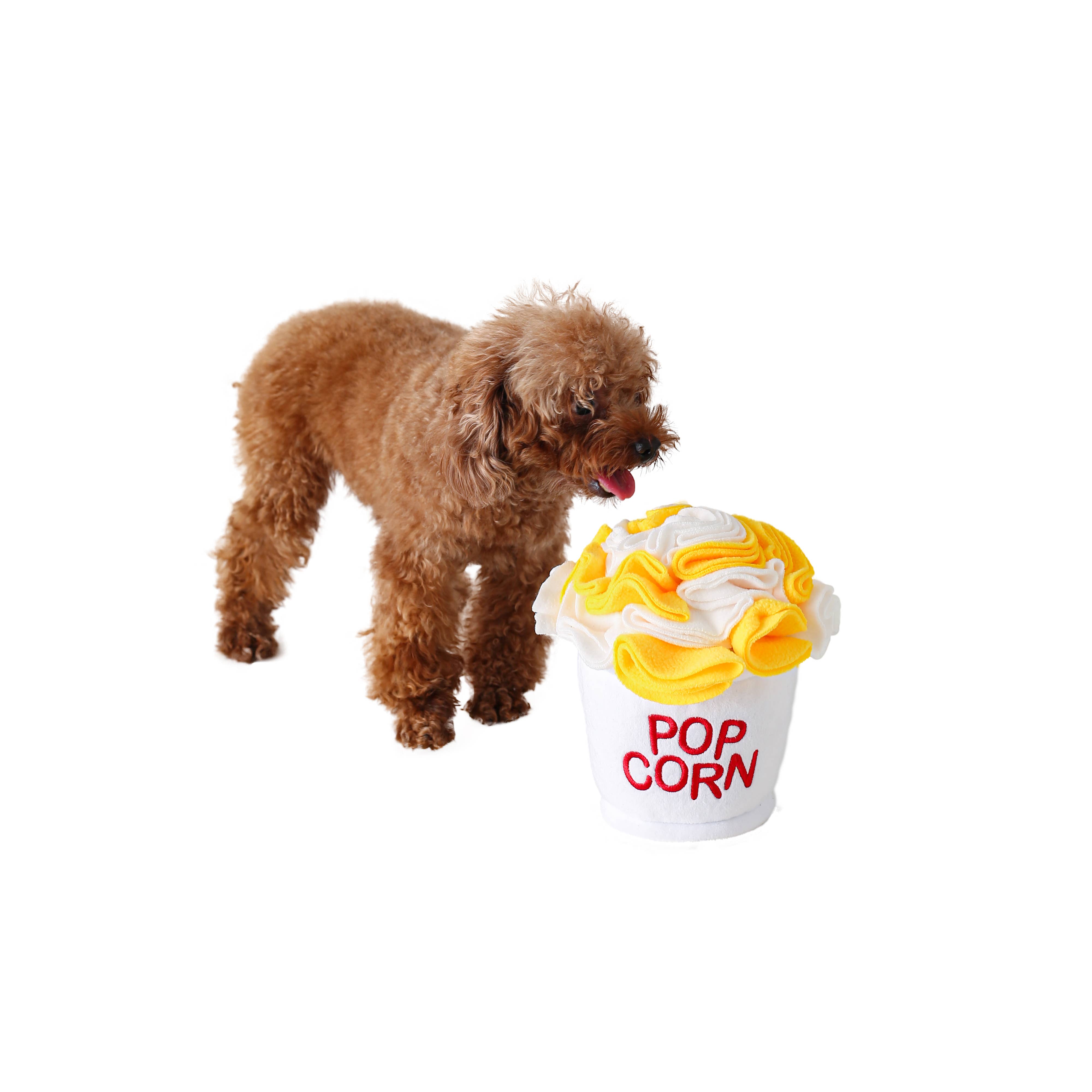 LUFTPETS - Wholesale Pet Plush Toy - Dog - Crinkly Popcorn Snuffle Toy – Treat Puzzle for Dogs & Cats9