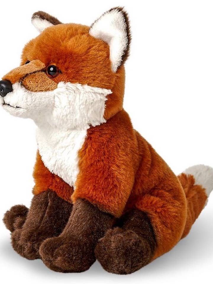 Red fox, sitting - 21 cm (height) - cuddly/plush toy for wholesale by Uni Toys