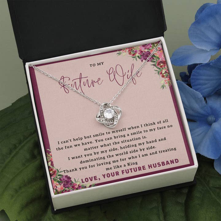 Til min kommende kone halskæde gave til Valentinsdag for engroshandel hos Lavender Roses