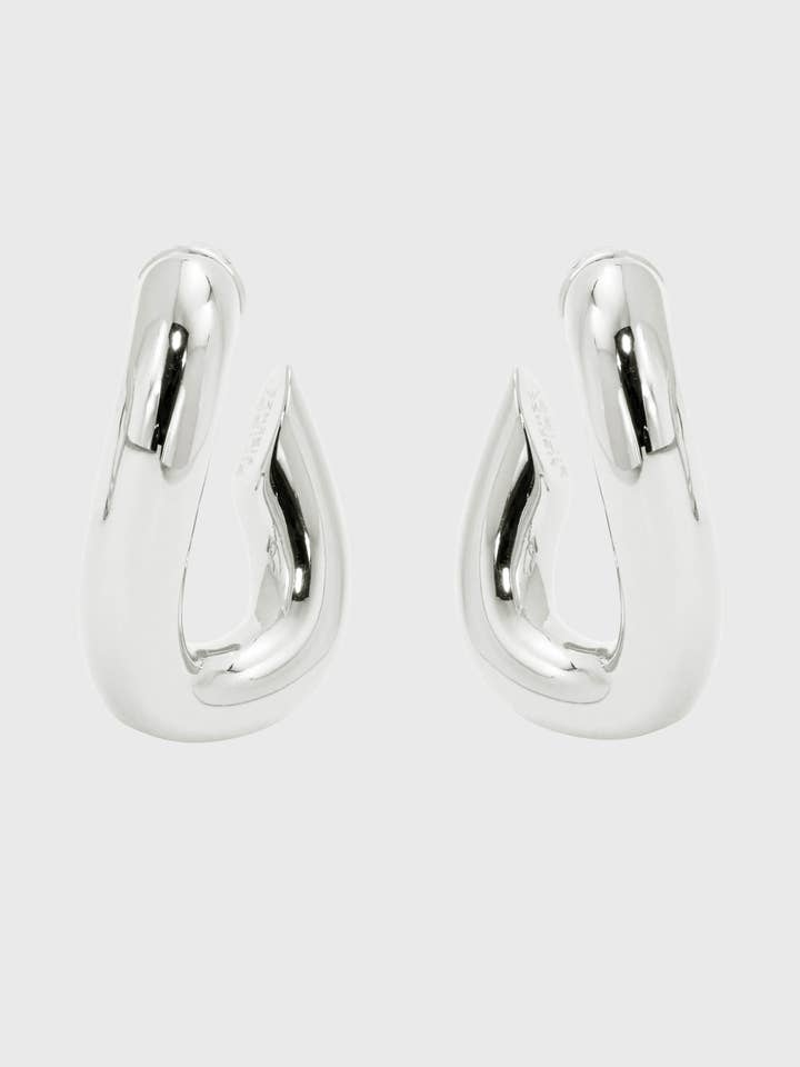 GIGI - creolen van zilver met een moderne twist voor wholesale door Filippa Firenze