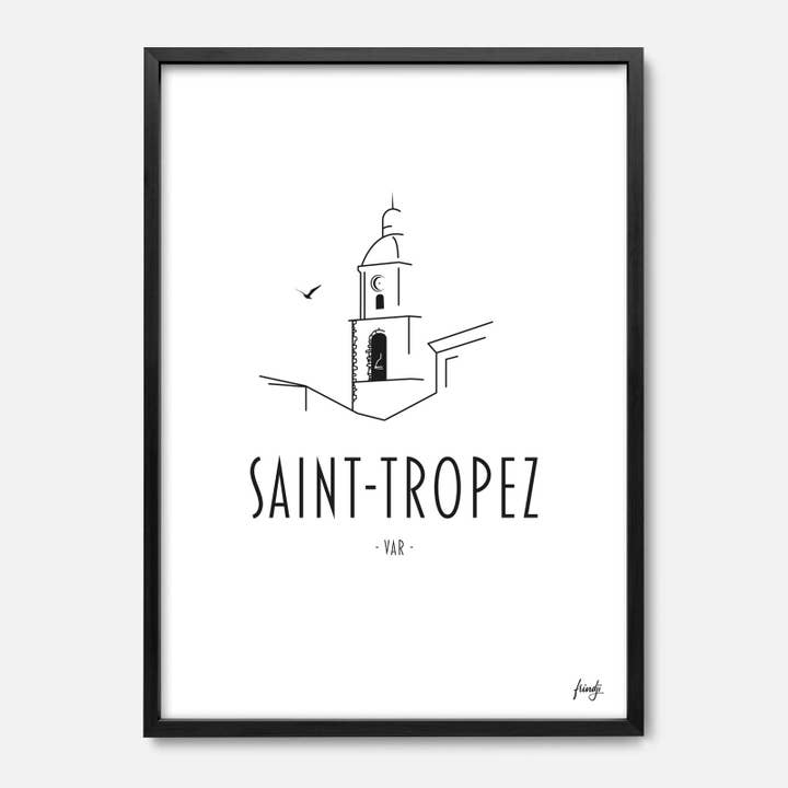 Cartel Ciudad Saint-Tropez para venta al por mayor de Frindji