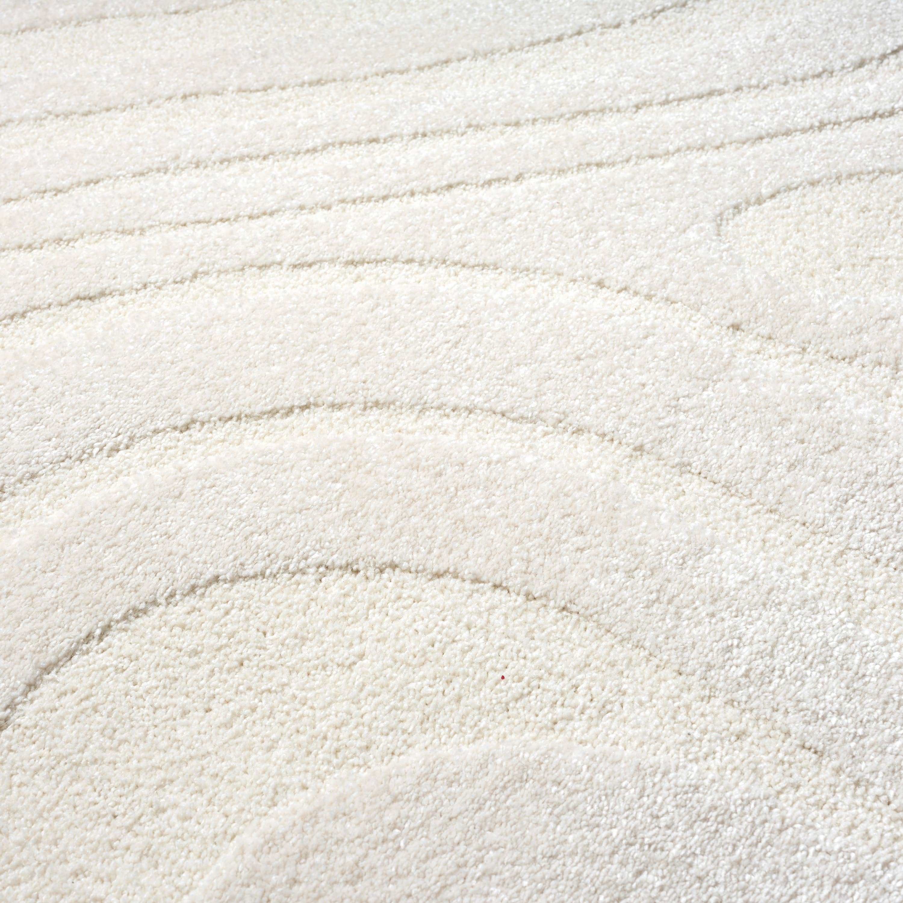 Abani Rugs – wholesale Area rug – Abani Cozy COZ140A Modern Cream Swirl Waves Area Rug6