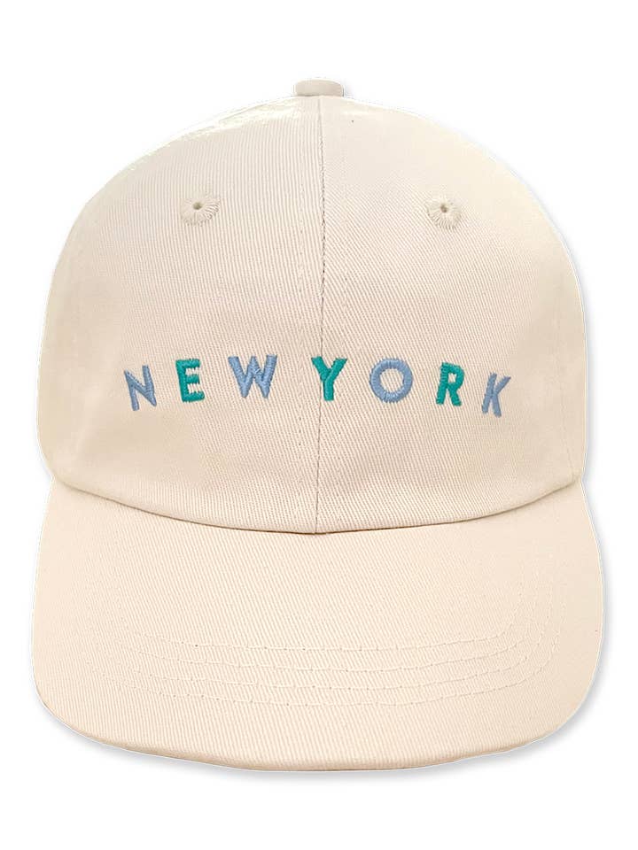 New York Baseball Cap Beige for wholesale by The Picnic Day