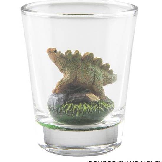 STEGOSAURUS DECORATIVE SHOT GLASS LLB kids toys for wholesale by La Luna Bella - Toys