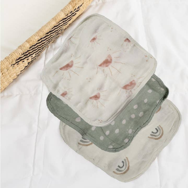 Ensemble de gants de toilette - Collection Sunshine pour la vente par Plum & Sparrow