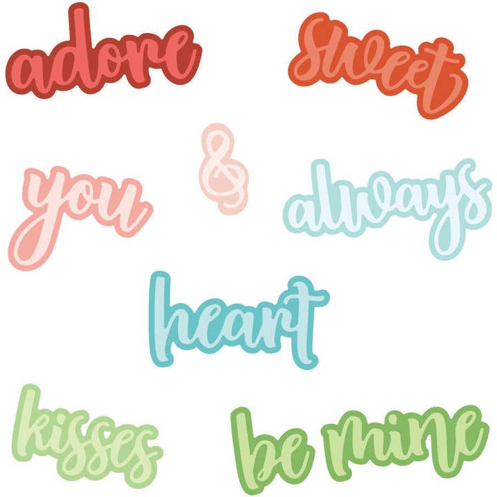 Bitty Buzzwords: Var Min - Honey Cuts - Fristående Dies - Utgår för wholesale av Honey Bee Stamps