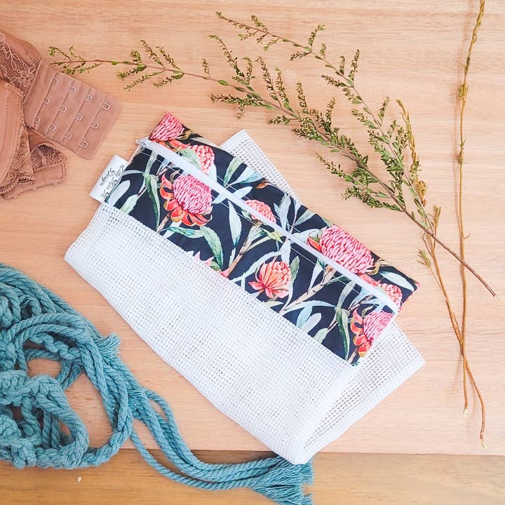 Waratah Laundry / Wash Bag for wholesale by Little Miss M Designs