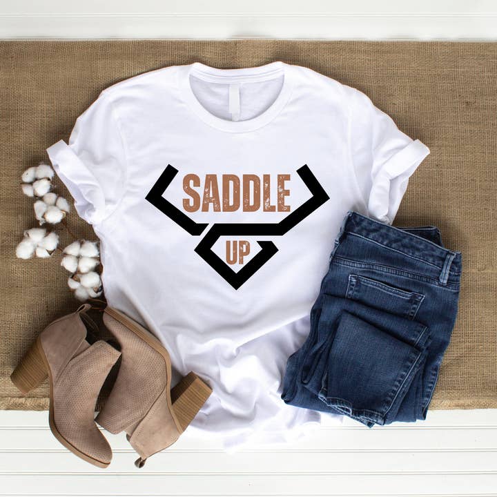 T-shirt unisex Saddle Up per la vendita all'ingrosso da parte di Rancho515