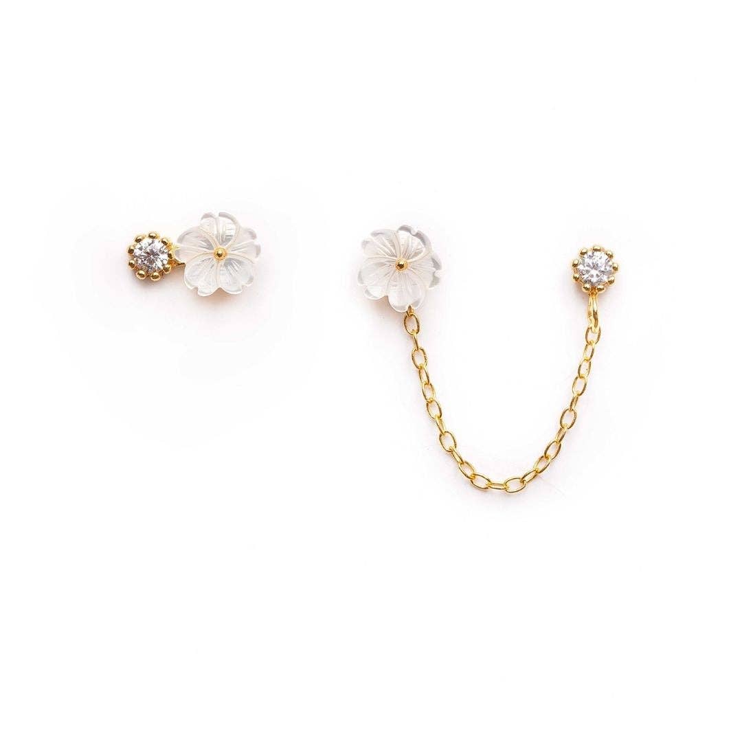 Les Joyaux d'Aure – Brincos de argola por atacado – Brincos Naomie & Flower2