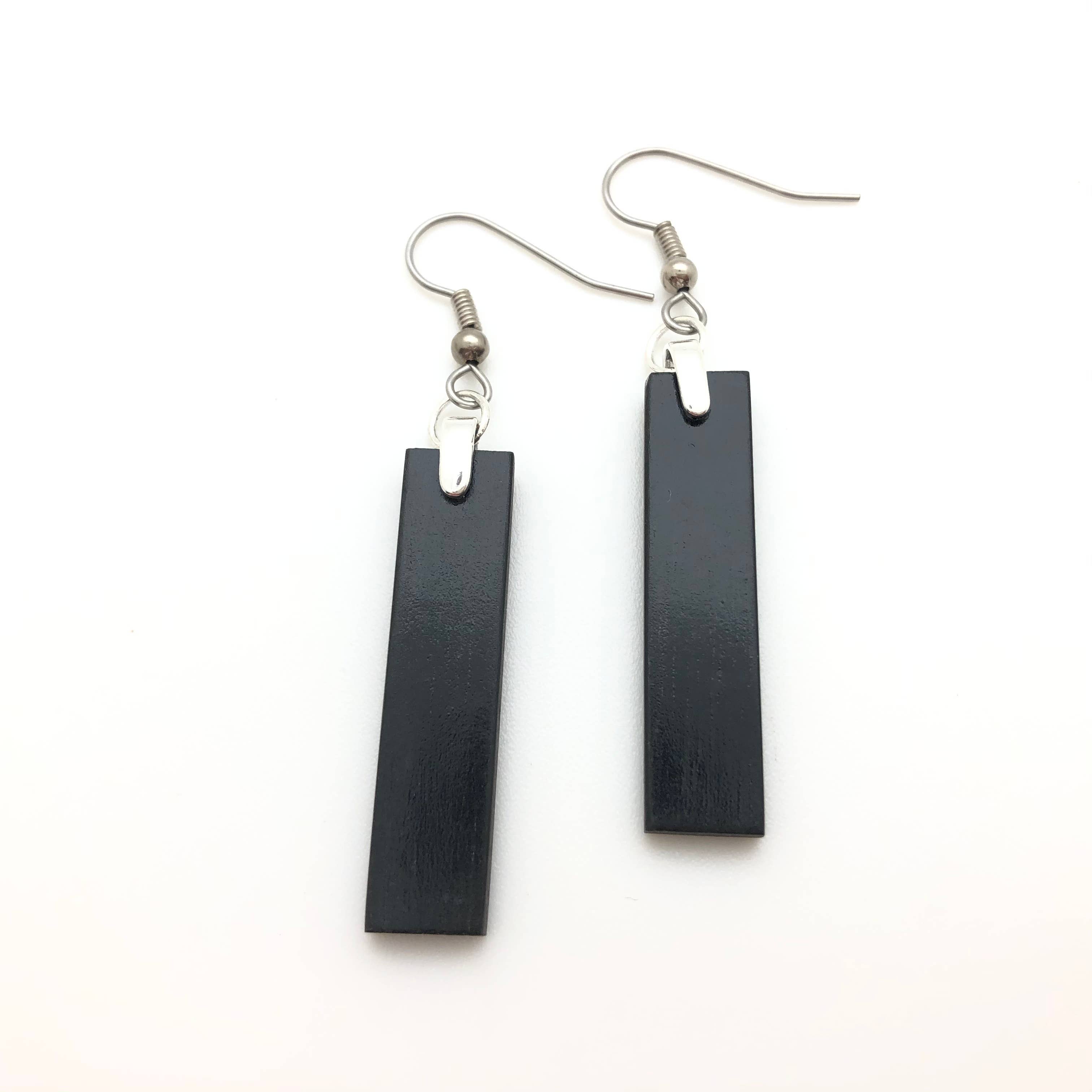 Forest Life Creations - Wholesale Dangle Earrings - Ebony Rod Earrings