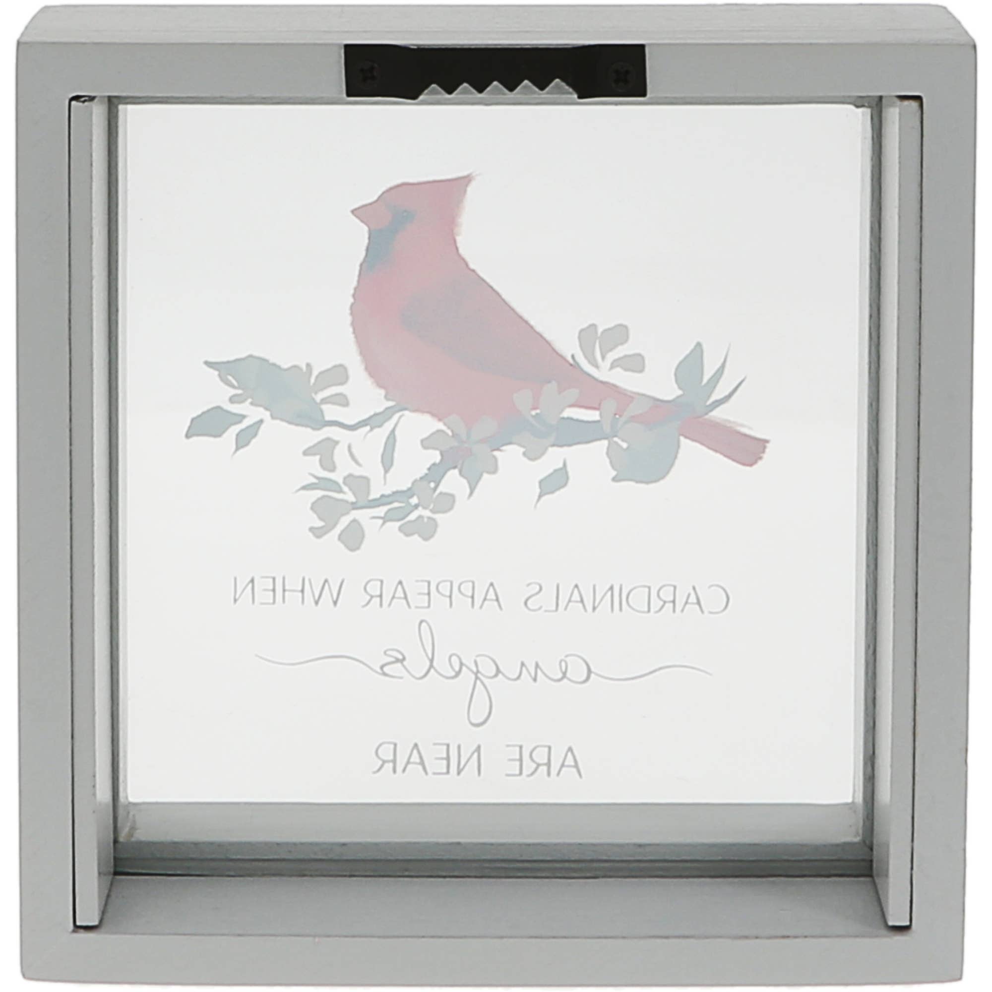 Pavilion - Wholesale Plaque - Cardinals Appear - 5" x 5" Framed Glass Plaque5
