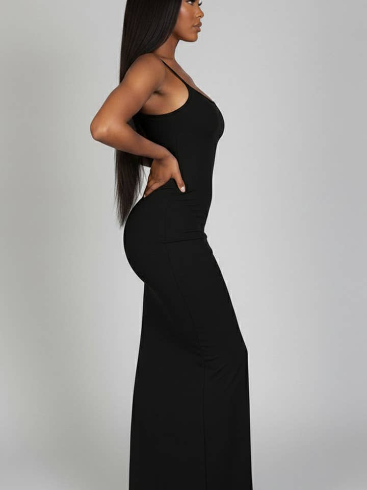 CAPELLA APPAREL - Wholesale Dress - Women's - Ribbed Mermaid Hem Cami Dress1