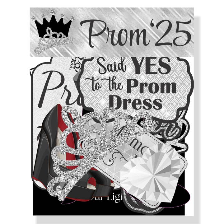 Prom 2025 Collection Laser Cut Scrapbook Ephemera Embellishments by SSC Designs - 3 Packs for wholesale by SSC Wholesale