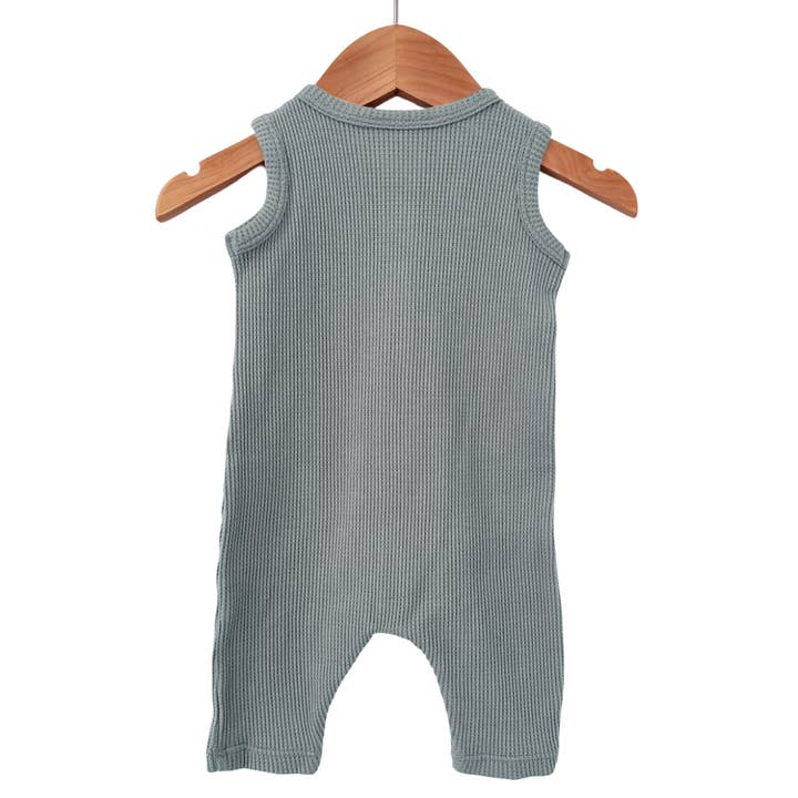 SpearmintLOVE – Engroshandel Romper - Baby – Økologisk Waffle Easy Romper, Bjerggrøn
