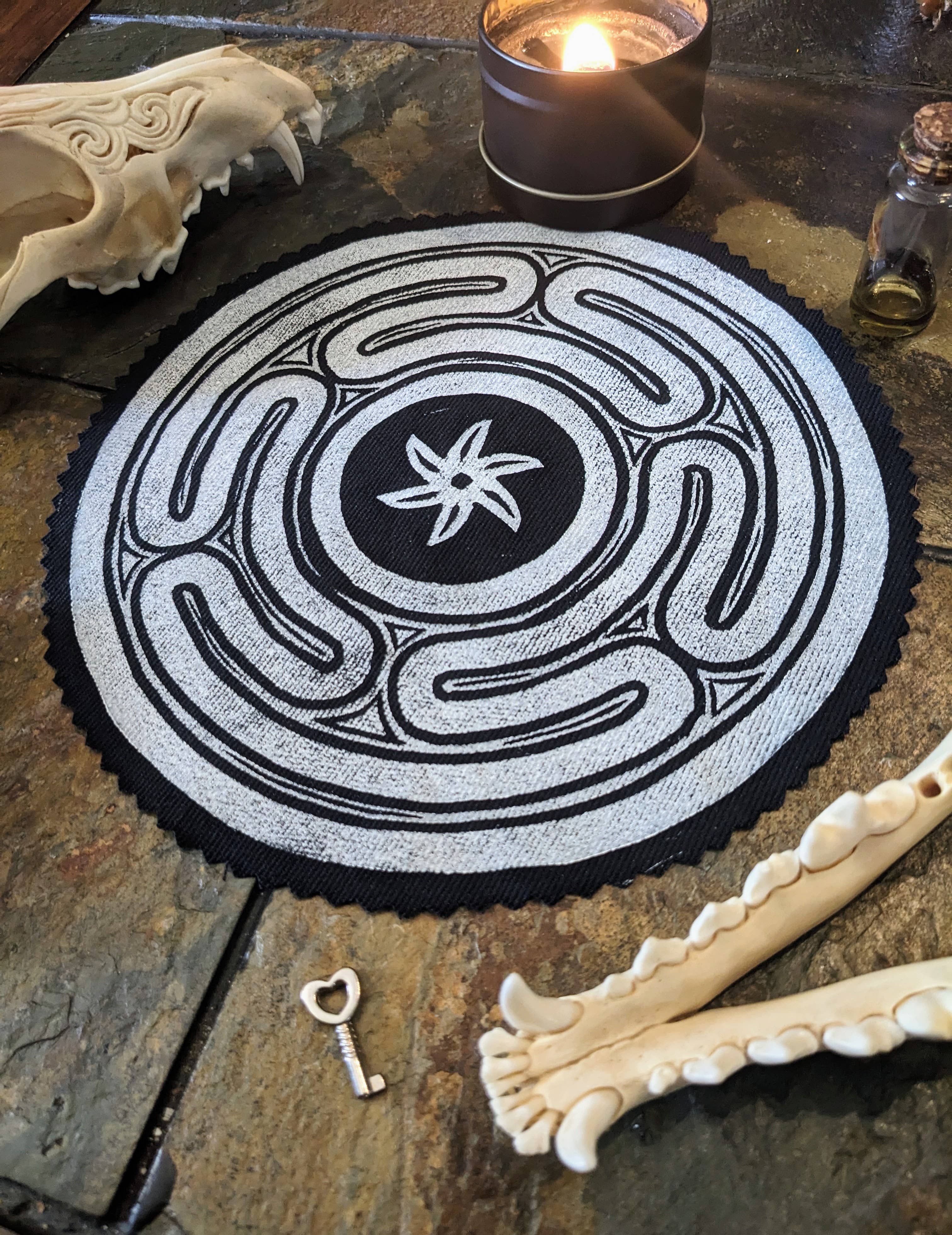 Fendywitch Designs - Wholesale Patch - Hecate's Wheel Strophalos Back Patch or Altar Decor for Witc2
