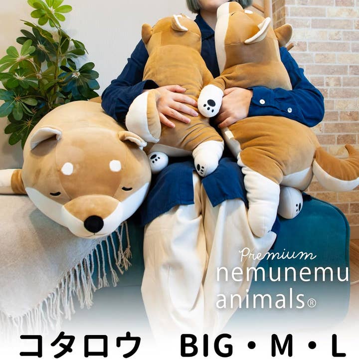 Greeting Life America - Vendita all'ingrosso Cuscini decorativi - Cuscino per il corpo LIV HEART Premium Nemu Nemu (L) 48768-44 Shiba5