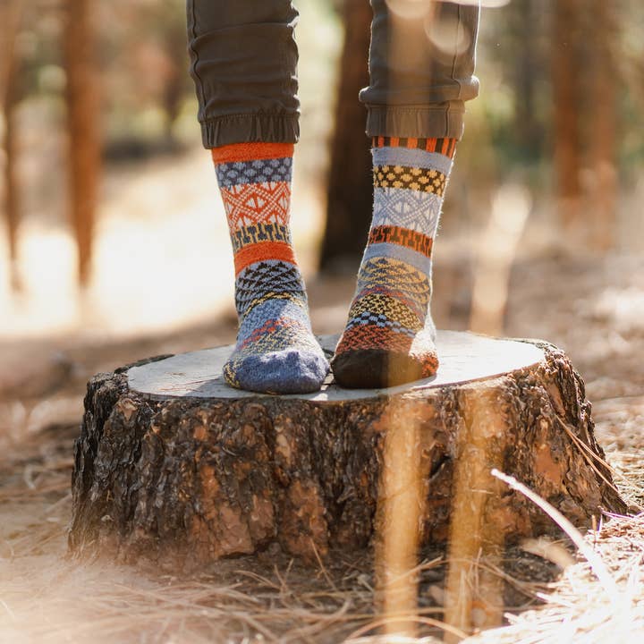 Solmate Socks - Vente Chaussettes – unisexe - Chaussettes en laine Ponderosa | Fabriquées de manière durable aux États-Unis1