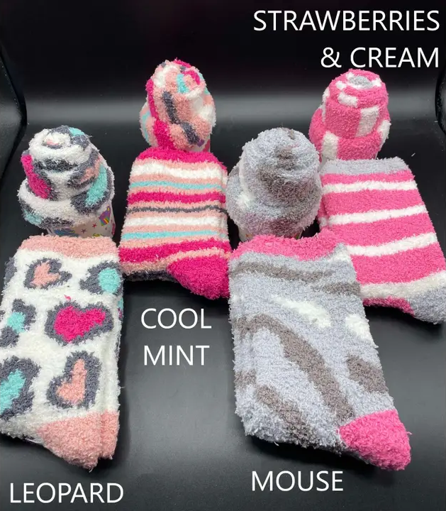 KCK Gifts - Wholesale Socks - Women's - FLUFFY SOCKS CUPCAKE12