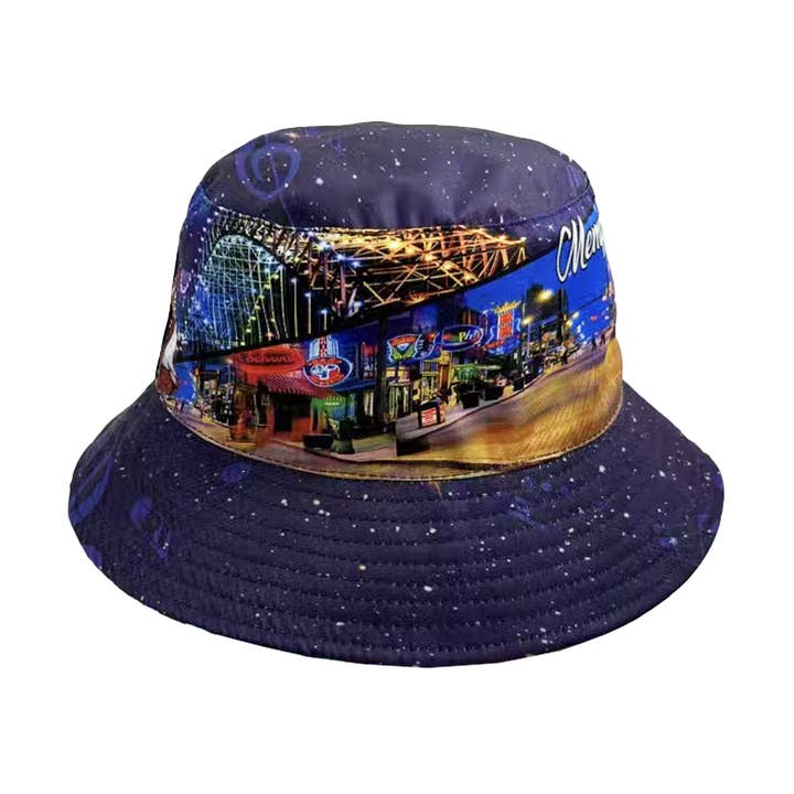 Memphis Bucket Hat - Reversible - Skyline for wholesale by MID-SOUTH PRODUCTS