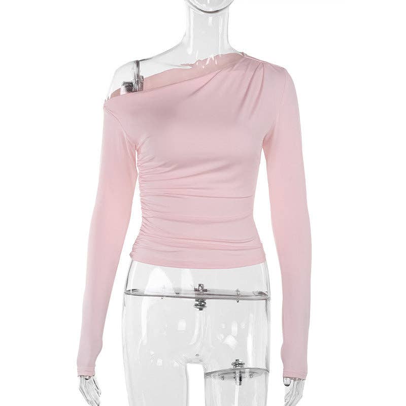 safistyle - Wholesale Knit Top - Women's - Off-Shoulder Slim Long Sleeve Top for Women9