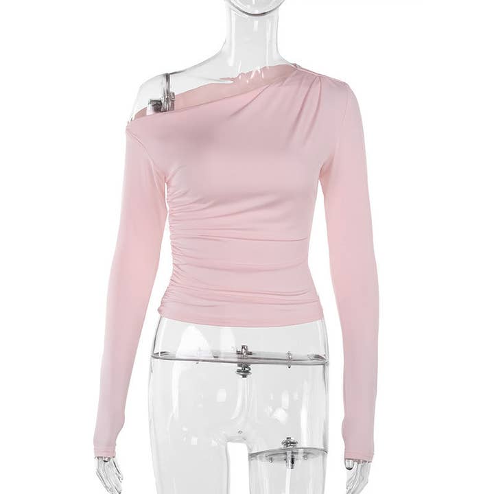 safistyle - Wholesale Knit Top - Women's - Off-Shoulder Slim Long Sleeve Top for Women9