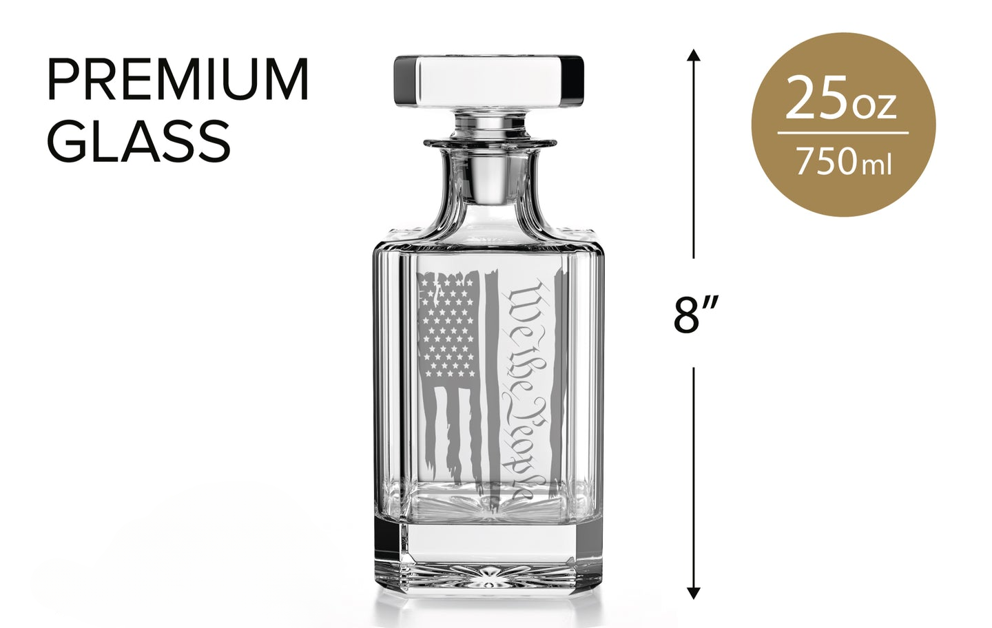 Old Southern Brass - Wholesale Decanter - We The People American Flag Decanter2