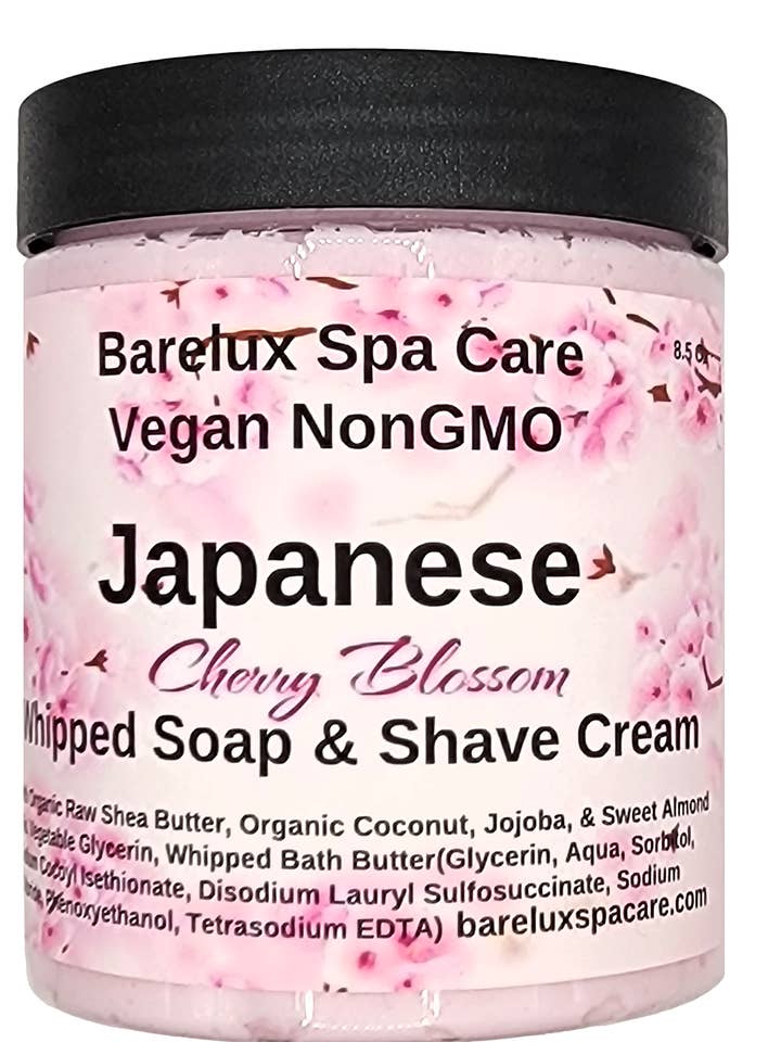 Japanese Cherry Blossom Whipped Soap for wholesale by Barelux Spa Care