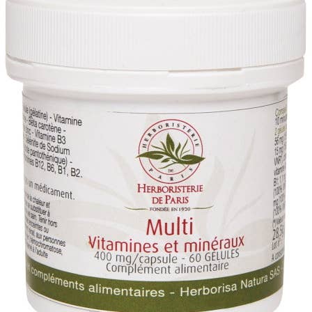 L'HERBORISTERIE DE PARIS - Wholesale Oral Supplement/Vitamin - Multi Vitamins and Minerals 60 Capsules