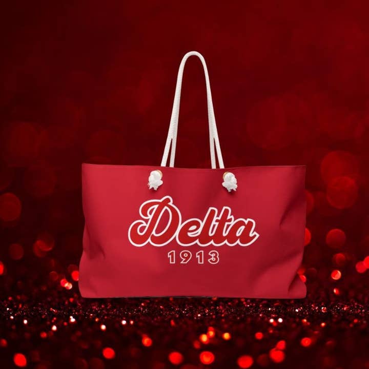 Olayinka Fab Collection - Wholesale Weekender Bag - Women's - Delta Sigma Theta Sorority Inspired Custom Weekender Bag