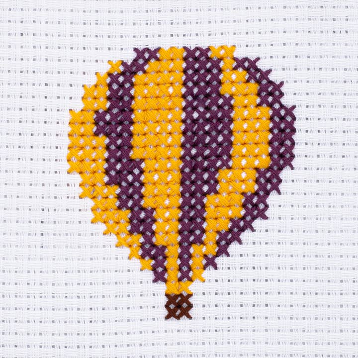 Hot Air Balloon Chunky Cross Stitch Kit for wholesale by STITCHFINITY
