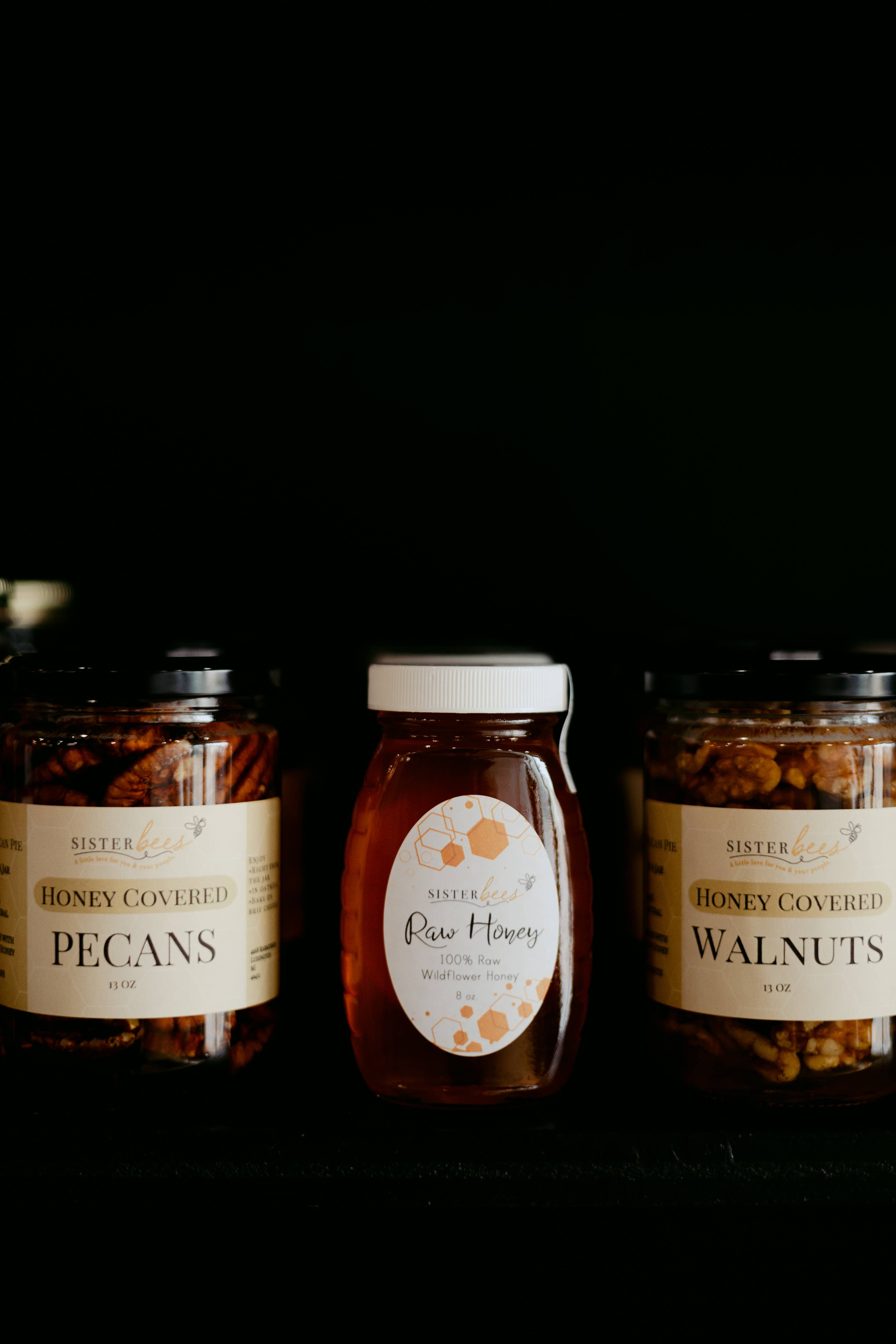 Sister Bees LLC - Vendita all'ingrosso Miele - 100% grezzo Michigan Wildflower Miele 2oz2