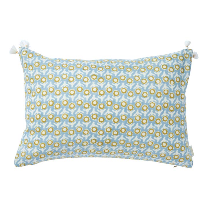 Cushion cover - Isha Blue for wholesale by Bonheur du Jour