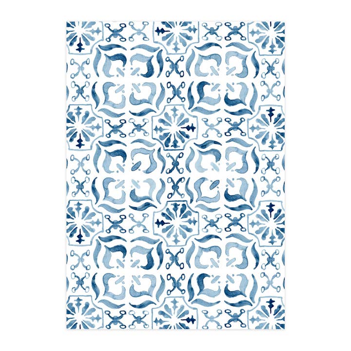 paruspaper. nutzfeine papeterie - Wholesale Postcard - Postcard "Azulejo I"