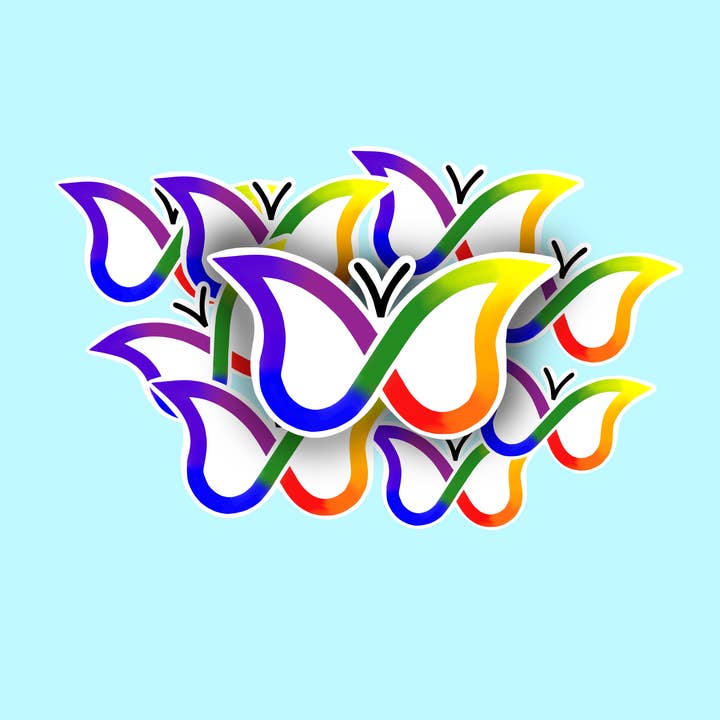 Daisycreations7 - Wholesale Sticker - neurodiversity butterfly, adhd awareness, stickers1