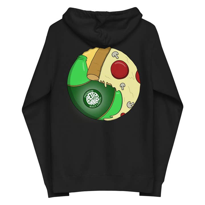 Petty Snacks - Wholesale Hoodie - Unisex - Pizza & Beer Harmony Zip-Up Hoodie1