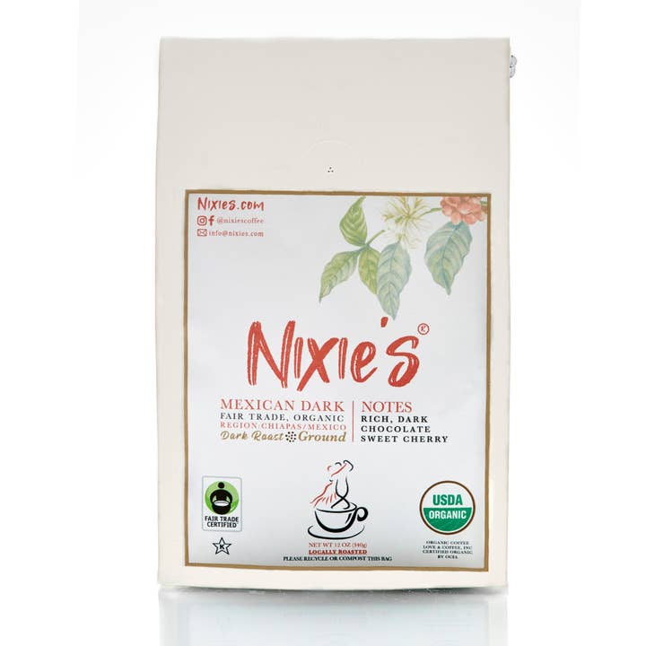 Mexican Organic and Fair Trade Coffee Ground for wholesale by Nixie's Coffee