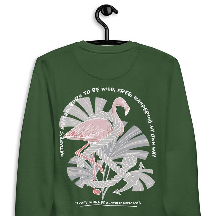 Flamingo Another Good Day Cotton Blend Sweatshirt for wholesale by ANCHOR & CREW
