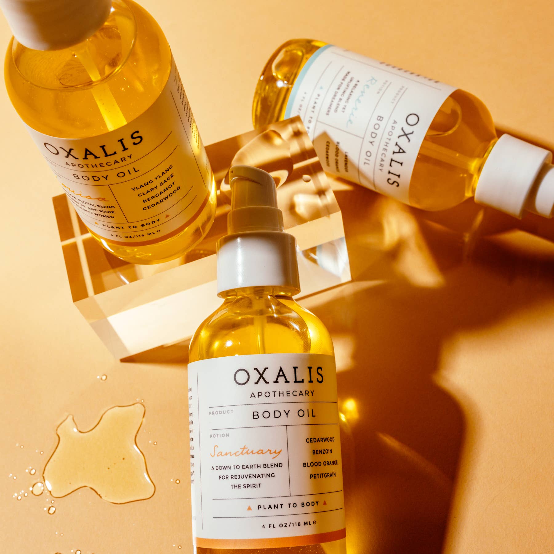 Oxalis Apothecary – Großhandel Bade-/Körperöl – Reverie Feuchtigkeitsspendendes Körperöl mit Blutorange, Lavendel & Zeder1