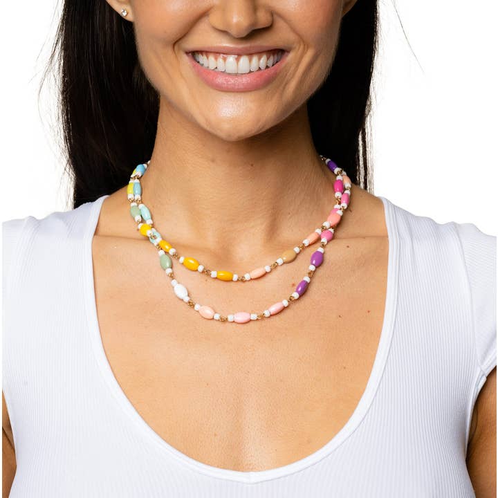 Roze ketting met zonsondergang voor wholesale door Malibu Sugar