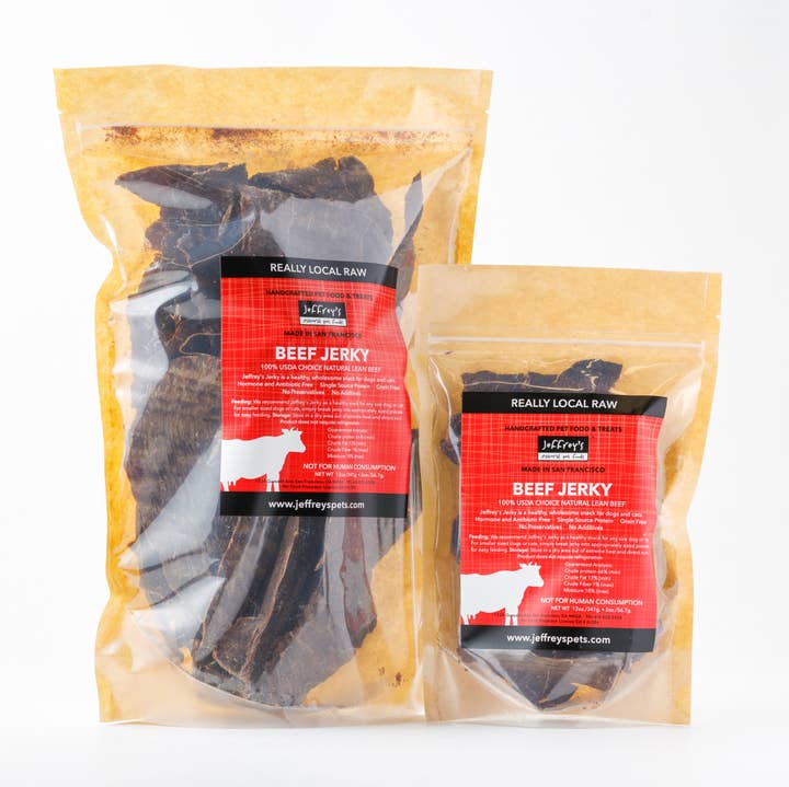 Jeffrey's Natural Pet Foods - Wholesale Pet Treats - Dog - Jeffrey's House Made Beef Jerky3