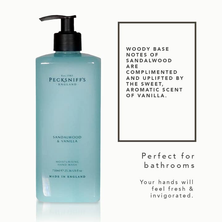Prestige Beauty Boutique - Vendita all'ingrosso Sapone/Lozione per mani - Detergente a mano classico Pecksniffs Sandalwood & Vanilla1
