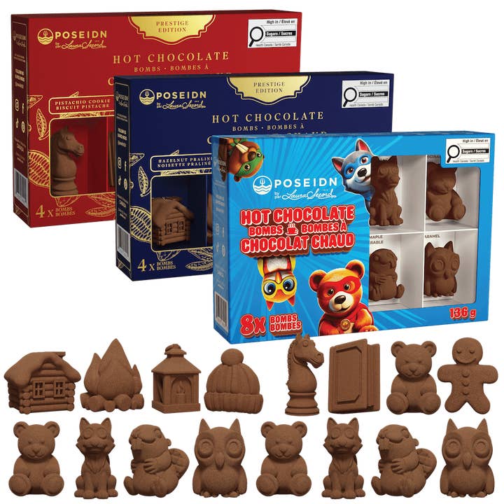 Super pack familial de chocolat chaud pour la vente par Poseidn - Drink Bombs