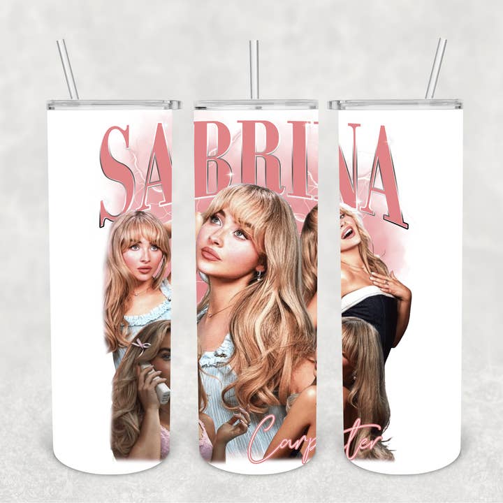 Sångare.Sabrina C. Porträtt Tumbler för wholesale av Beautiful Creations by Laney