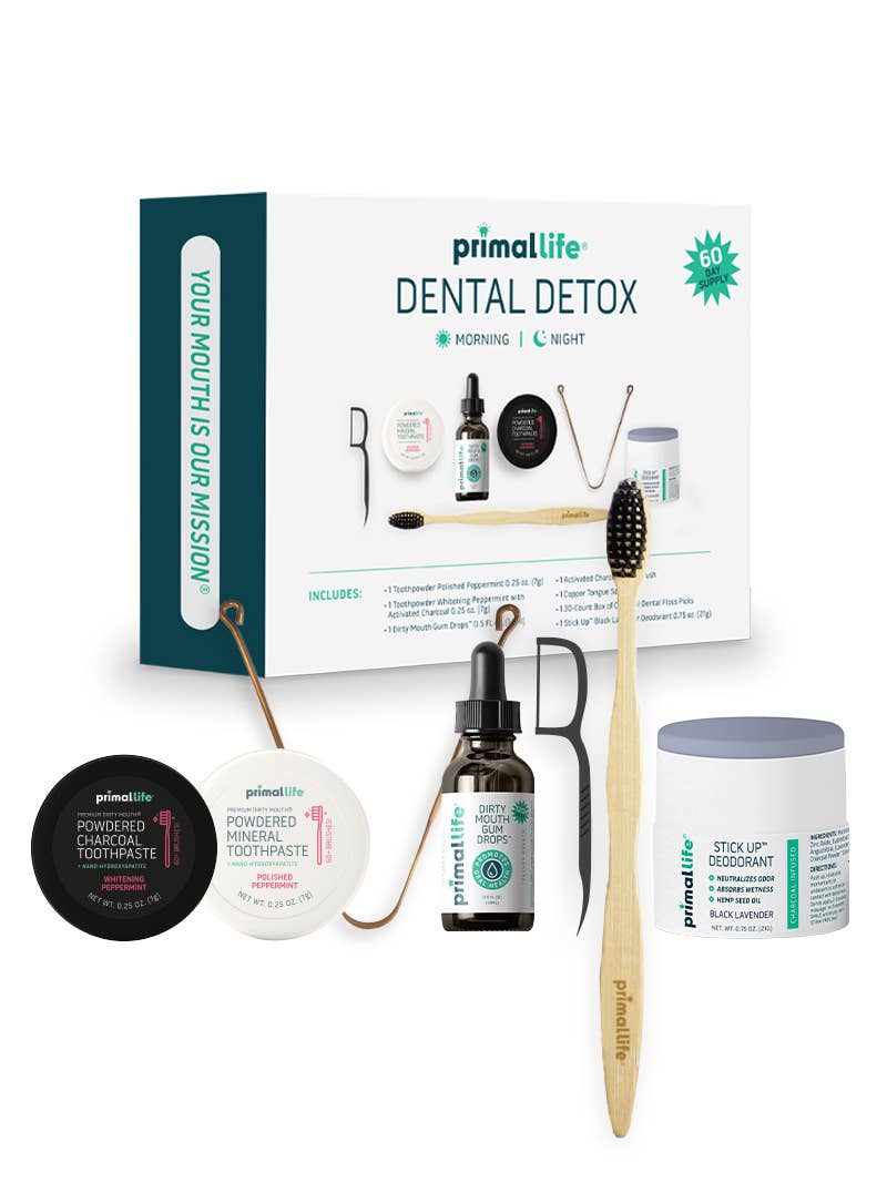 Primal Life Organics – wholesale Oral care set – Dental Detox Kit1
