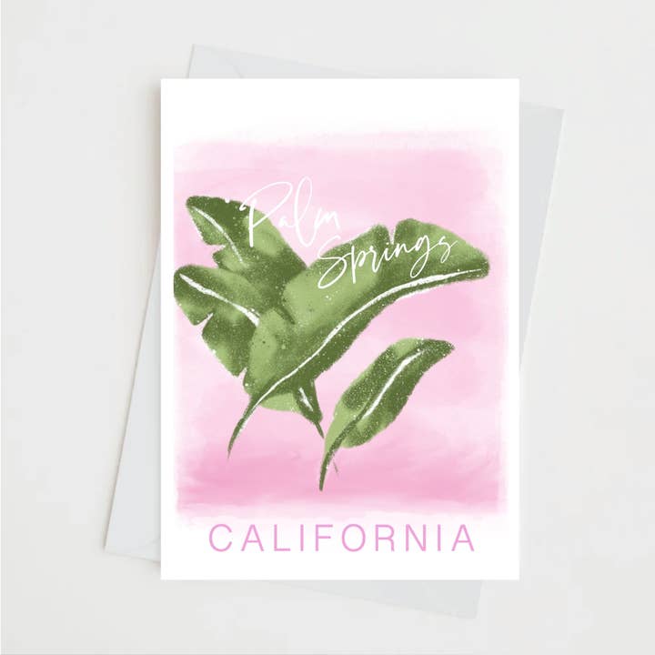 PALM SPRINGS, CALIFÓRNIA - Cartão de Nota por atacado de Rebecca Illustrated