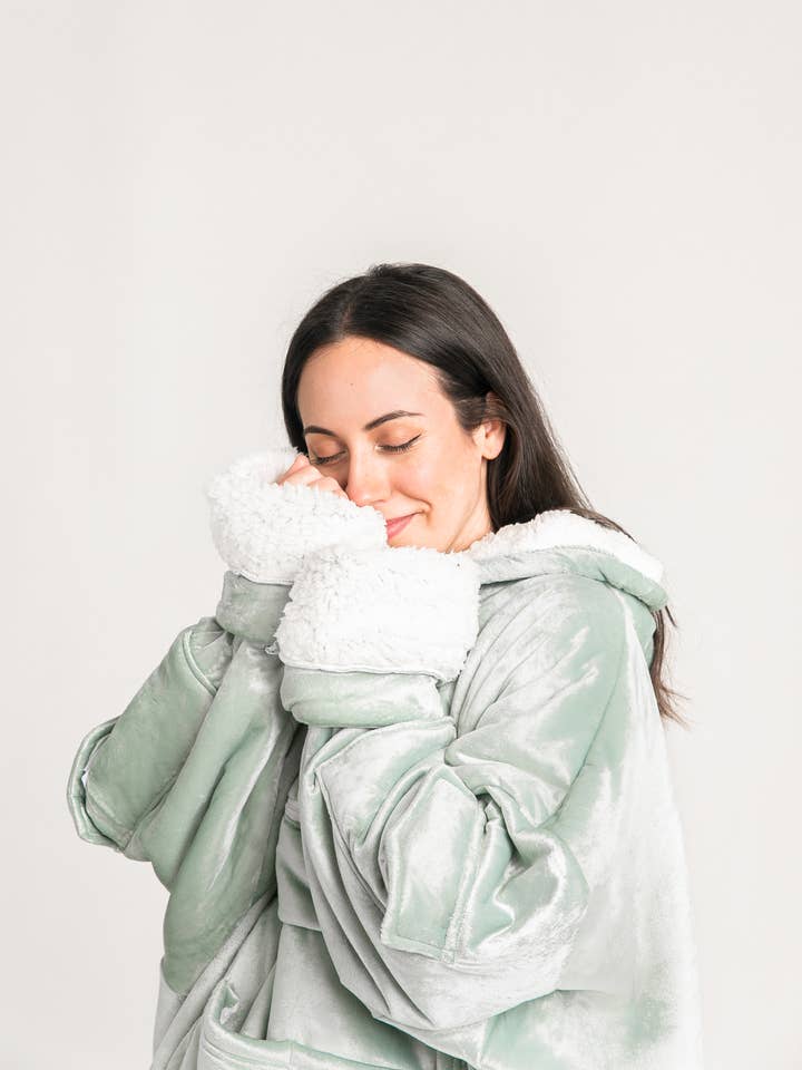 Flamingueo - Vendita all'ingrosso Tutina - Donna - Felpa/coperta unisex oversize colore verde