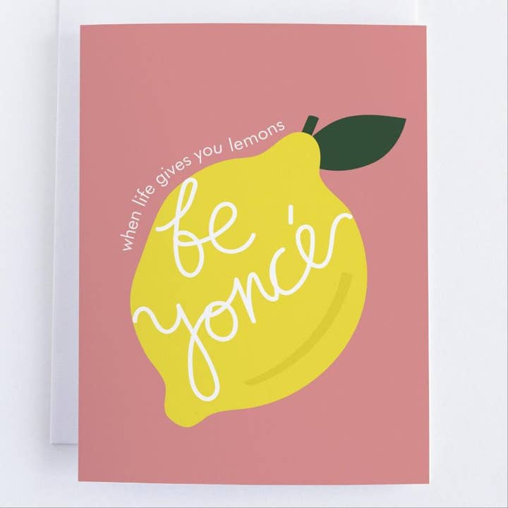 Beyonce Cards: When Life Gives You Lemons - Thinking Of You Greeting Card for wholesale by CardCraft